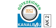 Gütezeichen Kanalbau