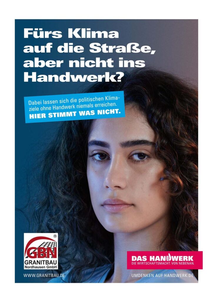 Handwerk liegt in unserer Natur--Kampagne  Handwerk neu denken